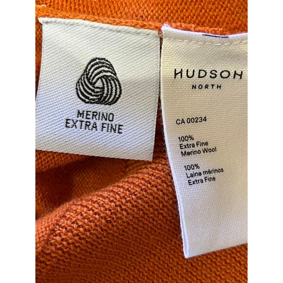 Hudson North Merino Wool V-Neck Sweater Size L - Picture 9 of 11